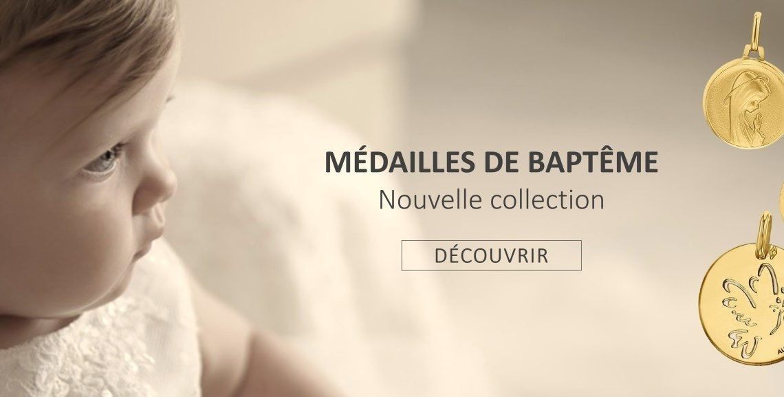 Médailleur traditionnel Sanctis : médailles de baptême, croix et pendentifs